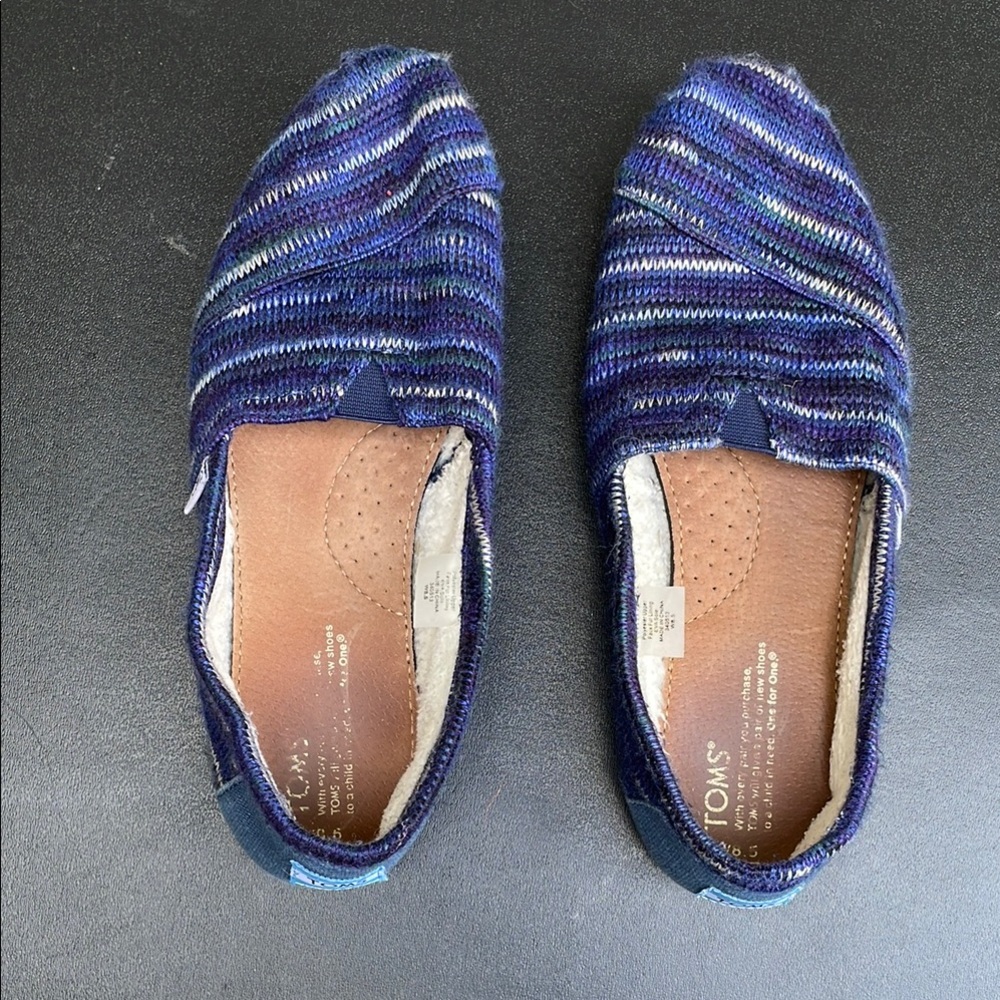 TOMS Multicolor blue Knit Slip-On Shoes - Picture 4 of 5